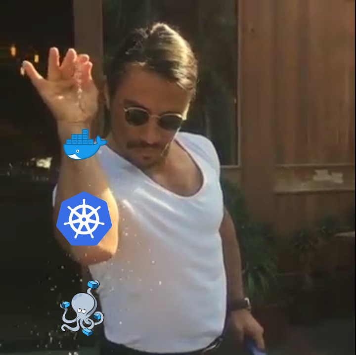 Chef with the right ingredients